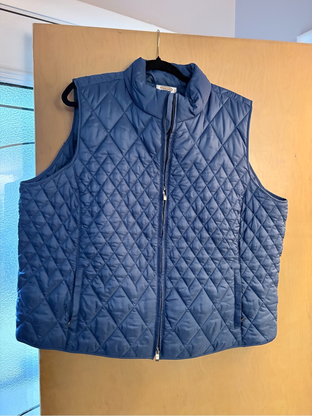 Quilted Blue Talbots Puffer Vest Jacket
